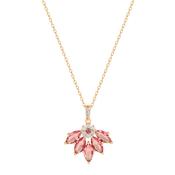 Maureen O'Hara Vintage Flwr Pend Ruby Gold