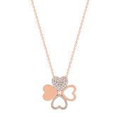 Maureen O'Hara Clover Pendant Rose Gold