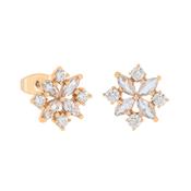Maureen O'Hara Vintage Flwr Stud Earring Gold