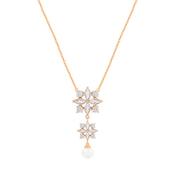 Maureen O'Hara Vintage Flwr&amp; Pearl Pend Gold