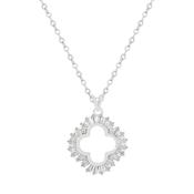 Maureen O'Hara Cz Surr Cutout Flwr Pend Silv