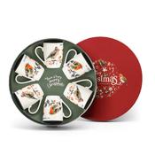 Christmas Robins S/6 Hatbox Mugs image