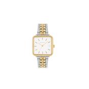 Tc Square Face Silver &amp; Gold Watch image