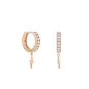 Tc Lightning - Hoop Earrings Gold image