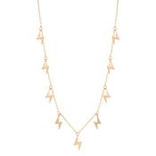 Tc Lightning - Nine Bolts Necklace Gold image