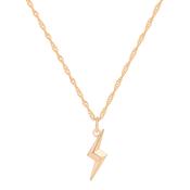 Tc Lightning - Drop Bolt Pendant Gold