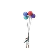 David McGlynn Sculpture - Single Girl A with 5 Balloons