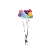 David McGlynn Sculpture - Single Girl B with 10 Balloons