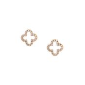 Tc Fleur Collection Cz Inset Stud Earrings image