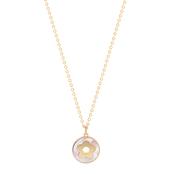 Tc Fleur Collection Mother Of Pearl Disc Pendant Gold image
