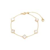 Tc Fleur Collection 5 Mop Fleur Bracelet Gold