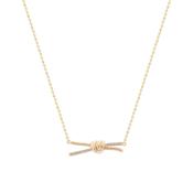 TC Love Knot - CZ Inset Pendant Gold image