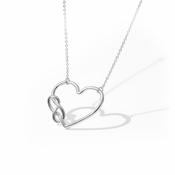 TC Love Knot - Heart &amp; Knot Pendant Silver image