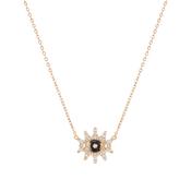 Tc Evil Eye Cz Inset Pendant Gold