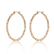 TC Large Link Hoop Earrings Gold