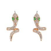 Tc Snake Pave Set Stud Earrings Gold image
