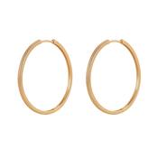 Tc Snake Hoop Earrings Gold image