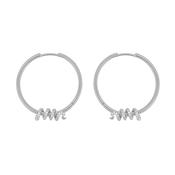 Tc Snake Hoop Earrings &amp; Snake Silver image