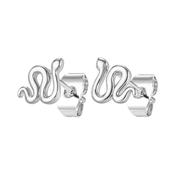Tc Snake Stud Earrings Silver image