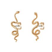 Tc Snake Stud Earrings Gold image