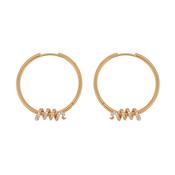 Tc Snake Hoop Earrings &amp; Snake Gold image