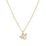 TC Snake Pave Set Snake Pendant Gold image