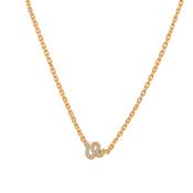 TC Snake Necklace Pave Set Snake Gold image