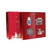NEW Sparkle Winter Wonderland Set of 4 Decorations image