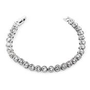 Silver Round Tennis Bracelet