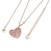 Rose Gold Tol Pave Heart Pendant image