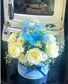 Newborn Baby "Welcome to the World" Floral Hatbox