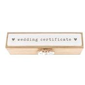 Wooden Wedding Certificate Box image