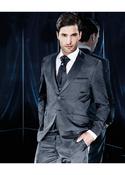 Navy Fine Stripe Glossed Texture