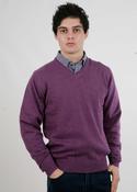 Plum V Neck Pullover