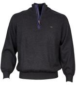 Hague Charcoal Zip-up Jumper