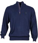 Hague Navy Zip-up Jumper