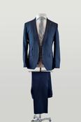 Mid Blue with lambswool check image