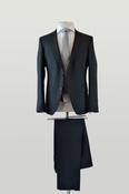 Bertoni Suit Grey Waistcoat/Rental Option 95 Euro