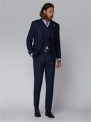 Dark Blue Gingham Check