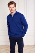 Dalkey Ink zip-neck Jumper