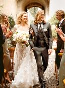 Beige 3 piece Wedding Suit