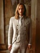 Champagne Beige 3 piece Wedding Suit