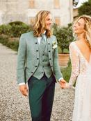 Mint Green 3 piece Wedding Suit