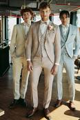 Rose Beige 3 piece Wedding Suit