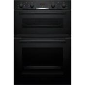 Bosch Series 4, Built-in Double Oven with EcoClean Direct | Black | MBA533BB3B image