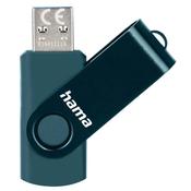 Hama Rotate 128GB USB 3.0 Flash Drive - Petrol Blue | 435903 image