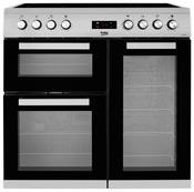 Beko 90cm Double Oven Electric Range Cooker | S/Steel | KDVC90X image