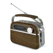 Lloytron Retro Rechargeable Bluetooth AM/FM Radio - Wood Effect | N6403W image