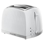 Russell Hobbs Honeycomb 2 Slice Toaster - White | 26060/RH | 26060 image