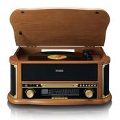 Lenco Classic Phono Retro Record Player with CD, Cassette and Radio - Wood | TCD-2551WD image